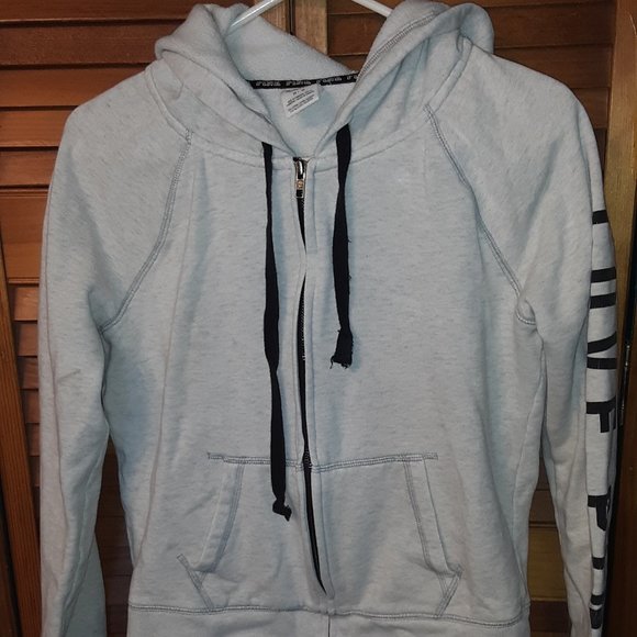 Victoria Secret Love Pink Zipup Hoody Sz M - Picture 1 of 3